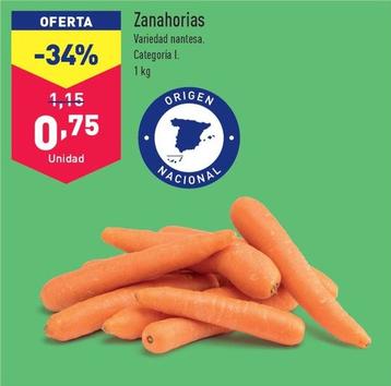 Oferta de Zanahorias por 0,75€ en ALDI