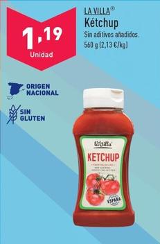Oferta de La Villa - Ketchup por 1,19€ en ALDI