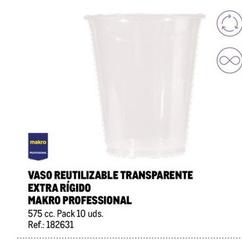 Oferta de Makro - Vaso Reutilizable Transparente Extra Rígido en Makro