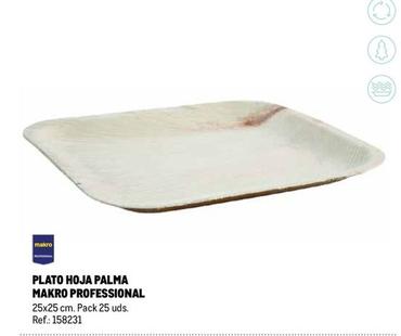 Oferta de Makro - Plato Hoja Palma en Makro