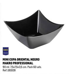 Oferta de Makro - Mini Copa Oriental Negro en Makro