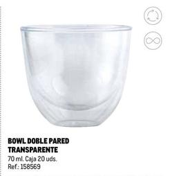 Oferta de Makro - Bowl Doble Pared Transparente en Makro