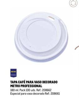 Oferta de Metro Professional - Tapa Café Para Vaso Decorado en Makro