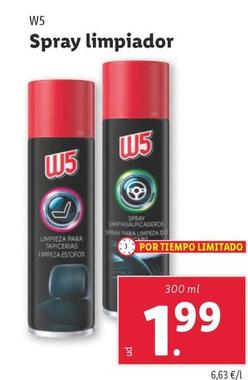 Oferta de W5 - Spray Limpiador por 1,99€ en Lidl