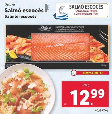 Oferta de Deluxe - Salmon Escoces por 12,99€ en Lidl
