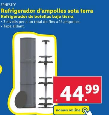 Oferta de Ernesto - Refrigerador De Botellas Bajo Tierra por 44,99€ en Lidl