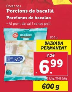 Oferta de Ocean Sea - Porciones De Bacalao por 6,99€ en Lidl