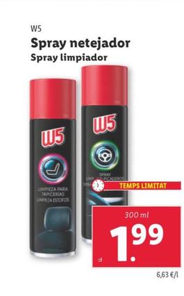 Oferta de W5 - Spray Limpiador  por 1,99€ en Lidl