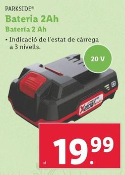Oferta de Parkside - Bateria 2 Ah por 19,99€ en Lidl