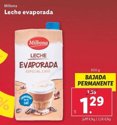 Oferta de Milbona - Leche Evaporada por 1,29€ en Lidl