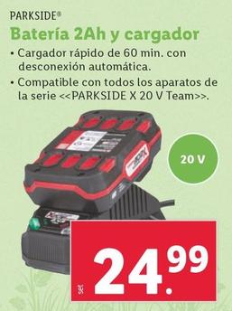 Oferta de Parkside - Bateria 2 Ah Y Cargador por 24,99€ en Lidl