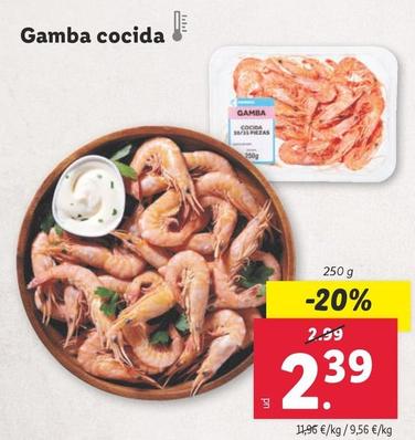Oferta de Gamba Cocida por 2,39€ en Lidl