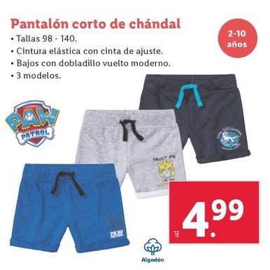 Oferta de Pantalon Corto De Chandal por 4,99€ en Lidl