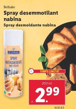 Oferta de Belbake - Crema Desmoldante Nabina por 2,99€ en Lidl