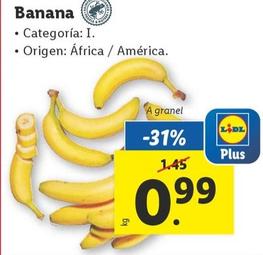 Oferta de Banana  por 0,99€ en Lidl