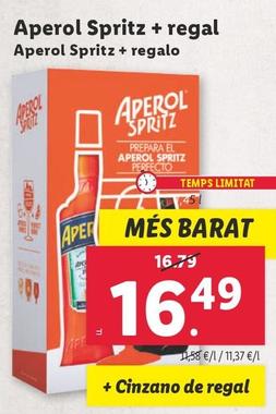 Oferta de Aperol Spritz + Regalo por 16,49€ en Lidl