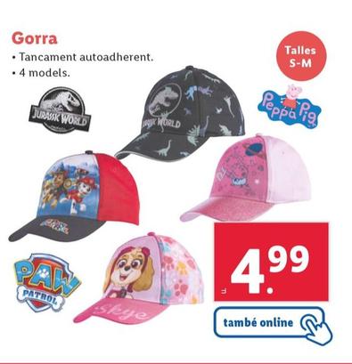 Oferta de Gorra por 4,99€ en Lidl