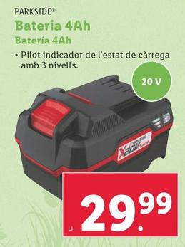 Oferta de Parkside - Bateria 4 Ah por 29,99€ en Lidl