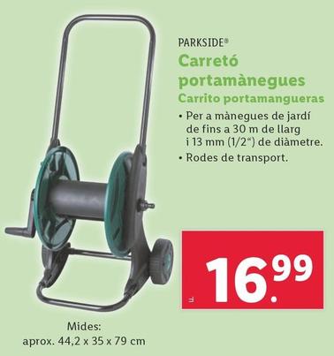 Oferta de Parkside - Carrito Portamangueras por 16,99€ en Lidl