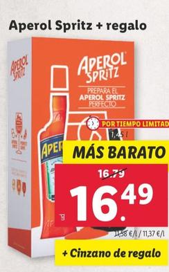 Oferta de Aprel Spritz + Regalo por 16,49€ en Lidl