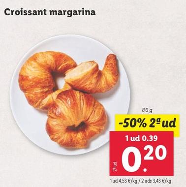 Oferta de Croissant Margarina por 0,39€ en Lidl