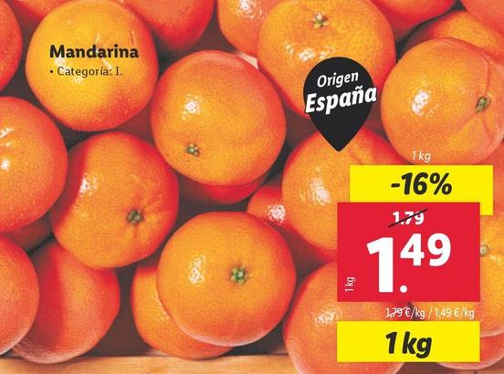 Oferta de Mandarina por 1,49€ en Lidl