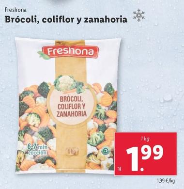 Oferta de Freshona - Brocoli, Coliflor Y Zanahoria por 1,99€ en Lidl