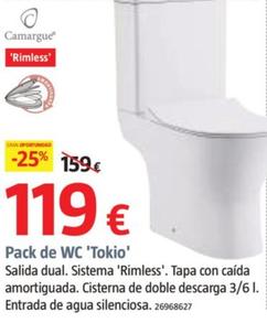 Oferta de Camargue - Pack de WC 'Tokio' por 119€ en BAUHAUS