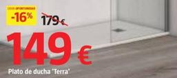 Oferta de Plato de ducha 'Terra' por 149€ en BAUHAUS