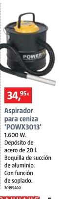 Oferta de Aspirador Para Ceniza 'POWX3013' por 34,95€ en BAUHAUS