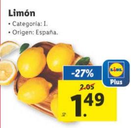 Oferta de Limone por 1,49€ en Lidl