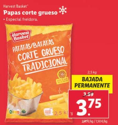 Oferta de Harvest Basket - Papas Corte Grueso por 3,75€ en Lidl