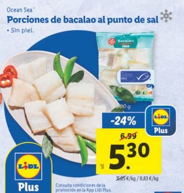 Oferta de Ocean Sea - Porciones De Bacalao Al Punto De Sal por 5,3€ en Lidl