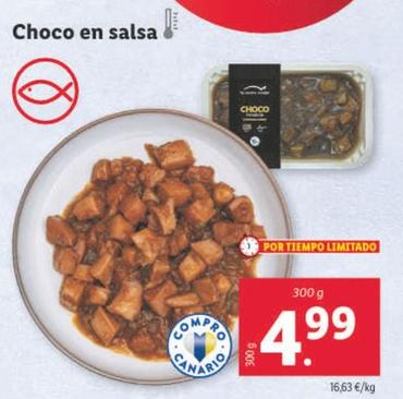 Oferta de Choco En Salsa por 4,99€ en Lidl