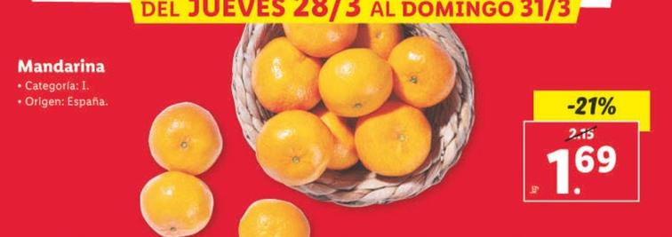 Oferta de Mandarina por 1,69€ en Lidl