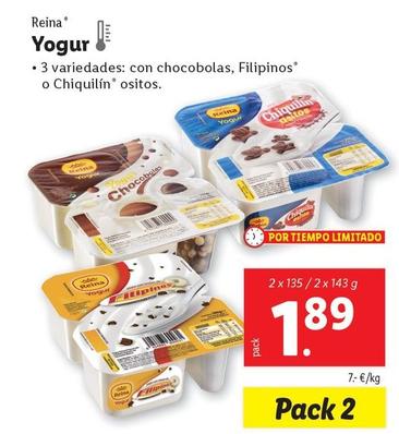 Oferta de Reina - Yogur por 1,89€ en Lidl