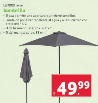 Oferta de Livarno Home - Sombrilla por 49,99€ en Lidl