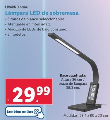 Oferta de Livarno Home - Lámpara Led De Sobremesa por 29,99€ en Lidl