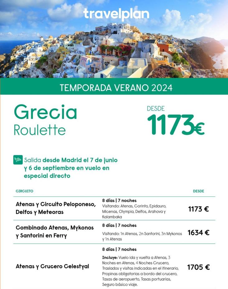 Oferta de Viajes a Grecia en Travelplan