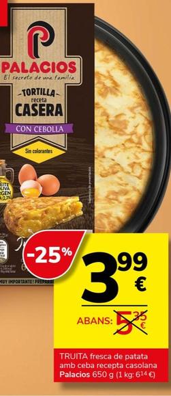 Oferta de Tortilla en Supermercados Charter