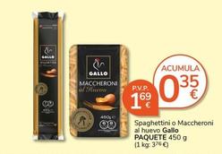 Oferta de Pasta en Supermercados Charter