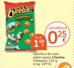 Oferta de Cheetos - Aperitivo De Maiz Sabor Queso por 1,89€ en Consum