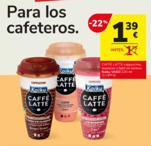 Oferta de Caffe latte en Consum