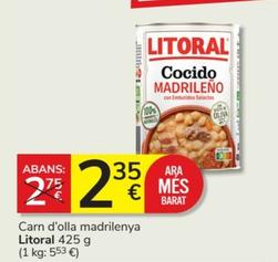 Oferta de Litoral - Carn D'olla Madrilenya por 2,35€ en Consum