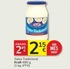 Oferta de Kraft - Salsa Tradicionale por 2,15€ en Consum