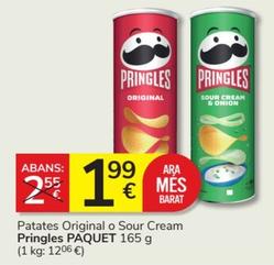 Oferta de Pringles - Patates Original O Sour Cream por 1,99€ en Consum
