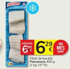 Oferta de Filetes de bacalao por 6,29€ en Consum