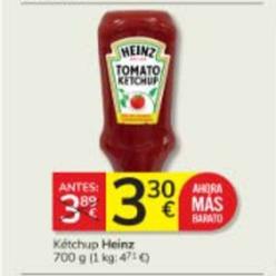 Oferta de Ketchup por 3,3€ en Consum