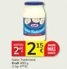 Oferta de Kraft - Salsa Tradicional por 2,15€ en Consum