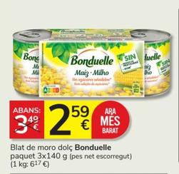 Oferta de Bonduelle - Blat De Moro Dolç por 2,59€ en Consum
